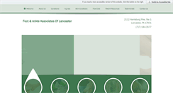 Desktop Screenshot of lancasterfootandankle.com